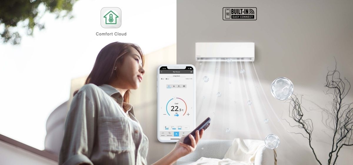Ứng dụng Panasonic Comfort Cloud giúp kết nối điều hòa từ xa trên điện thoại 