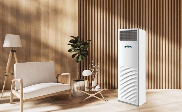 Kích thước quạt thổi khí lớn, được đặt dưới sàn nhà từ đó việc kết nối dàn nóng, lắp đặt, vệ sinh